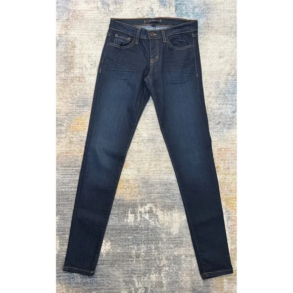 Flying Monkey Platinum Dark Wash Skinny Jeans Made in USA L7460 Womens 26 - Picture 2 of 7